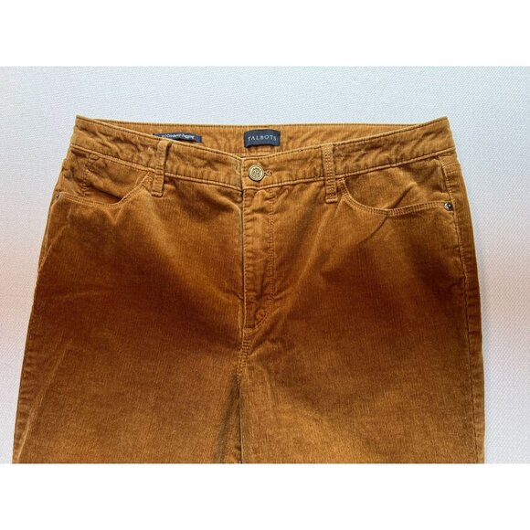 Talbots Women's Corduroy Jegging Pants Slim Leg Stretch Sz 12 Brown Solid Casual - Picture 6 of 11